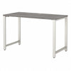 48" Minimalist Desk with Metal Legs in Platinum Gray