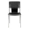 Classic Black Leatherette Guest or Conference Chair (Set of 4)