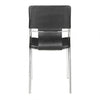 Classic Black Leatherette Guest or Conference Chair (Set of 4)
