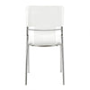 Classic White Leatherette Guest or Conference Chair (Set of 4)