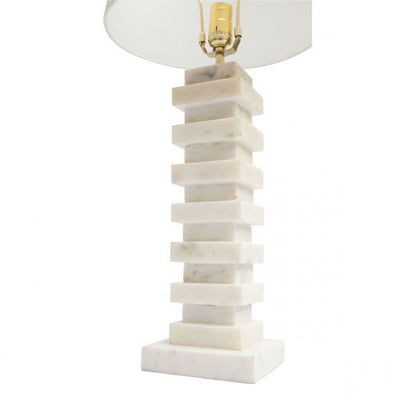 Stunning White Marble Table Lamp