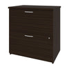 28" Dark Chocolate Locking File Cabinet with Dainty Hardware