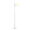 Minimalist Floor Lamp w/ Frosted Glass Shade