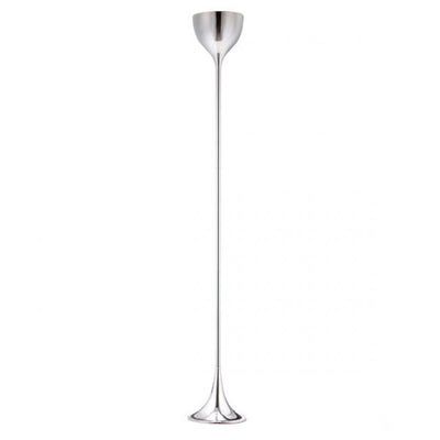 Slim & Subtle Silver Chrome Office Floor Lamp