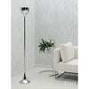 Slim & Subtle Silver Chrome Office Floor Lamp