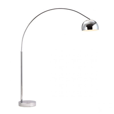 Dramatic Arched Chrome Floor Lamp