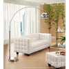 Dramatic Arched Chrome Floor Lamp