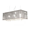 Dramatic Crystalline Ceiling Lamp