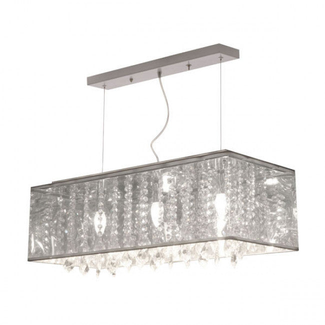 Dramatic Crystalline Ceiling Lamp