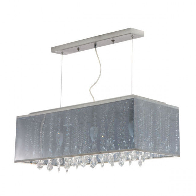 Dramatic Crystalline Ceiling Lamp