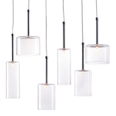 Artistic Clear Glass Shade Hanging Lamps