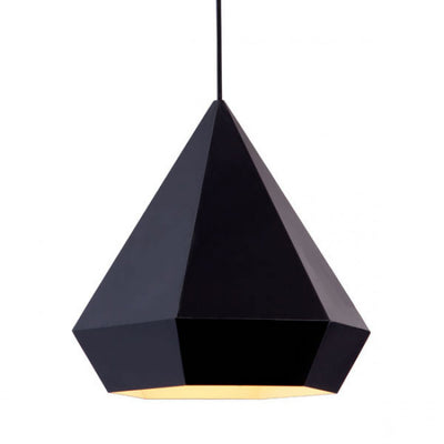Bold Black Triangular Office Pendant Light