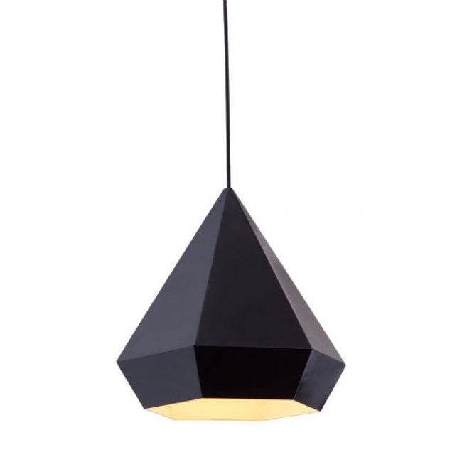 Bold Black Triangular Office Pendant Light
