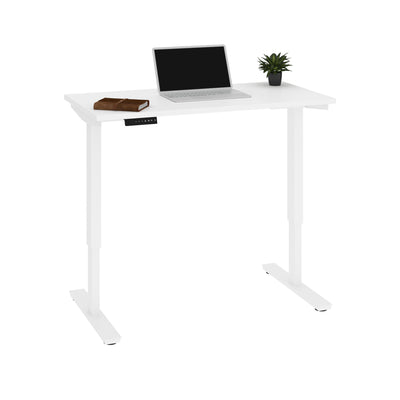 48" White Petite Adjustable Desk