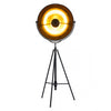 Vintage Style Gold & Antique Black Office Floor Lamp