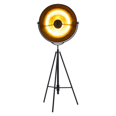 Vintage Style Gold & Antique Black Office Floor Lamp