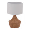 Retro-Style Faux Woodgrain Table Lamp