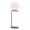 Brushed Brass Minimalist Globe-Style Desk Lamp