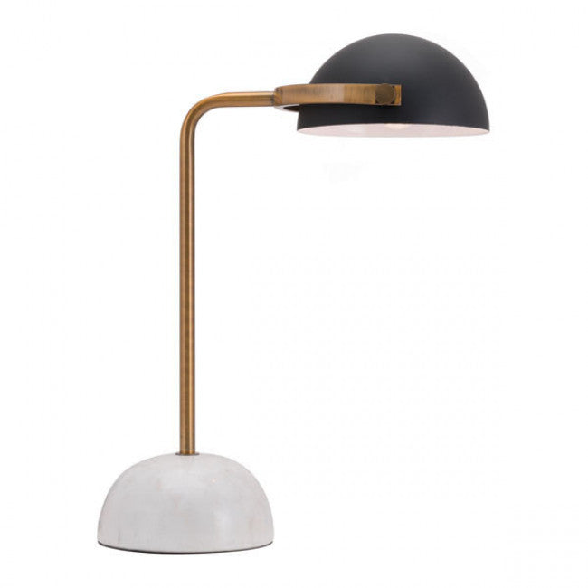 Black & Gold Desk Lamp w/ Marble Base