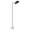 Black & Gold Floor Lamp w/ Marble Base