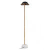 Black & Gold Floor Lamp w/ Marble Base