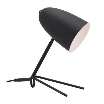 Unique & Sleek Tripod-Style Office Desk Lamp in Black