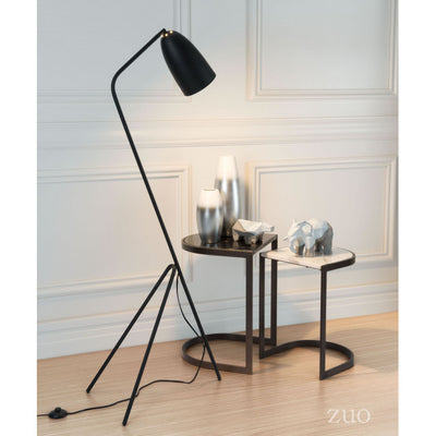 Unique & Sleek Tripod-Style Office Floor Lamp in Black