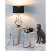 Geometric Architectural Style Table Lamp in Black Steel