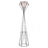 Geometric Architectural Style Floor Lamp in Black Steel