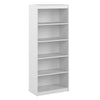 30" Bookcase with 5 Shelves in Solid White
