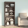 30" Gray Maple 5-Shelf Bookcase