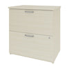 28" White Chocolate Locking File Cabinet with Dainty Hardware