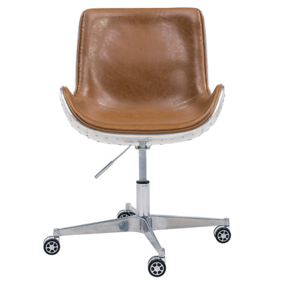 Scoop-Style Java Brown Office Chair