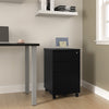 16" W Mobile Filing Cabinet in Black