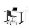 Modern White 48" Desk with Height Adjustment from 28 - 45"