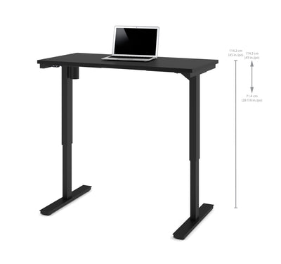 Modern Black 48" Office Desk with Electronic Height Adjustment