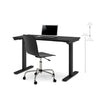 Modern Black 48" Office Desk with Electronic Height Adjustment