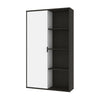 36" Storage Cabinet in Deep Gray & White