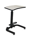 Compact 26" Sit-Stand Desk with Height Adjustment in Maple