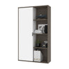 36" Storage Cabinet in Bark Gray & White