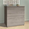 28" 2-Drawer Locking File Cabinet in Silver Maple