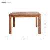 47" Square Meeting Table of Solid Acacia Wood