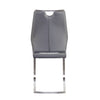 Quality Gray Leatherette Guest or Conference Chairs (Set of 2)