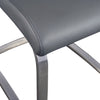 Quality Gray Leatherette Guest or Conference Chairs (Set of 2)