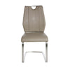 Quality Taupe Leatherette Guest or Conference Chairs (Set of 2)