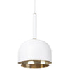 Simple Pendant Light in Matte White Steel