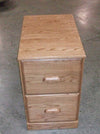 Solid Wood Handcrafted Red Oak Vertical File Cabinet