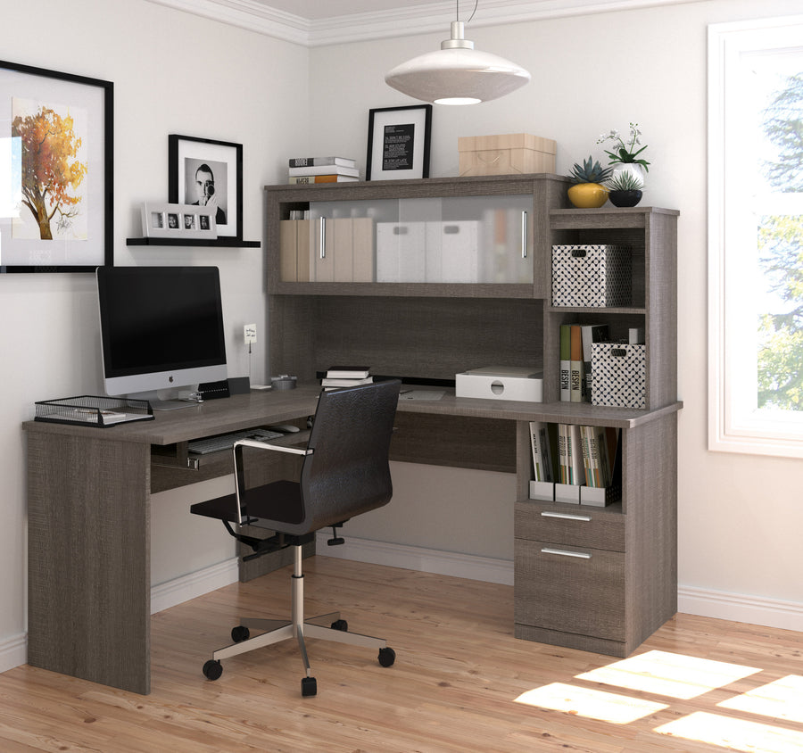 Home Office Desk with Hutch 14AZAA