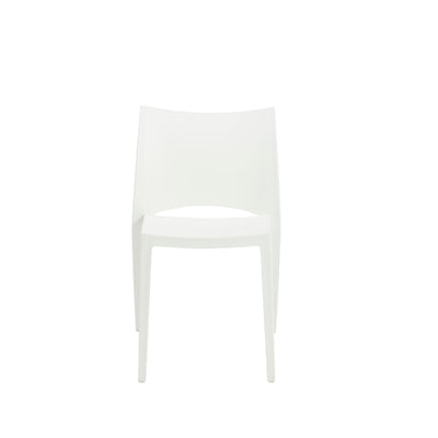 White Stackable Indoor/Outdoor Guest or Conference Chairs (set of 2)