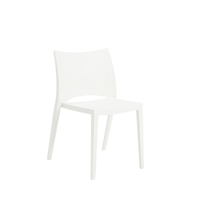 White Stackable Indoor/Outdoor Guest or Conference Chairs (set of 2)